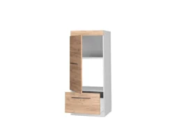 Vicco Mikrowellenschrank Fame-Line Küchenregal für die Mikrowelle Goldkraft /Weiß 60 cm< Küchenregale
