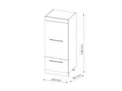 Herde|Küchenschränke<Vicco Mikrowellenschrank Fame-Line Grün-Gold Landhaus/Goldkraft Eiche 60 cm