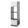Sale Vicco Mikrowellenschrank R-Line Küchenregal für die Mikrowelle Weiß Landhaus/Anthrazit 60 cm