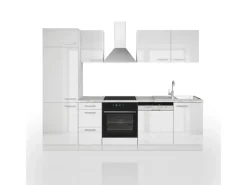 Sale Vicco Optima Küchenzeile 270 cm ohne ArbeitsplatteOptima ohne E-Geräte Weiß