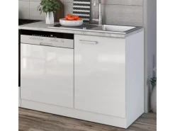 Vicco Optima Küchenzeile 270 cm ohne Arbeitsplatte mit LED-LeistenOptima ohne E-Geräte< Winkelküchen|Herde