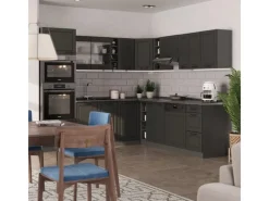 Vicco R-Line Eckküche Landhaus/ 237 x 60 cm ohne Arbeitsplatte ohne E-Geräte< Winkelküchen