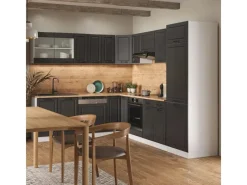 Vicco R-Line Eckküche Anthrazit Landhaus/Weiß 227 x 287 cm AP Anthrazit ohne E-Geräte< Winkelküchen|Kücheninseln