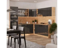 Vicco R-Line Eckküche /Goldkraft Eiche 237 x 247 cm AP Eiche ohne E-Geräte< Winkelküchen|Kochfelder