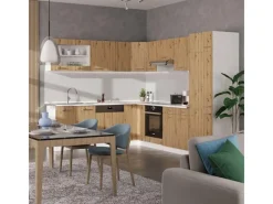 Sale Vicco R-Line Eckküche /Weiß 227 x 287 cm AP Eiche ohne E-Geräte Artisan Eiche