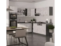 Vicco R-Line Eckküche /Anthrazit 237 x 247 cm AP Eiche ohne E-Geräte< Winkelküchen|Kücheninseln