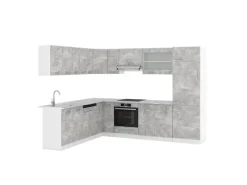 Vicco R-Line Eckküche 227 x 287 cm ohne Arbeitsplatte ohne E-Geräte< Herde|Winkelküchen
