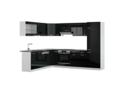 Winkelküchen|Einbauküchen<Vicco R-Line Eckküche /Weiß 227 x 287 cm AP Anthrazit ohne E-Geräte