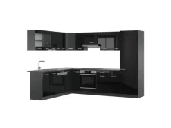 Vicco R-Line Eckküche /Anthrazit 227 x 287 cm AP Anthrazit ohne E-Geräte< Winkelküchen