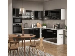 Vicco R-Line Einbauküche in L-Form /Weiß 237 x 247 cm AP Anthrazit ohne E-Geräte< Winkelküchen|Einbauküchen