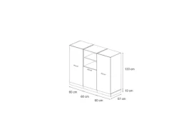Zubehör Für Küchenarmatur<Vicco R-Line Einbauküche Schwarz Beton/Anthrazit 180 cm ohne Arbeitsplatte ohne E-Geräte