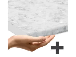 Einbauküchen<Vicco R-Line Küche Artisan Eiche/Anthrazit 350 cm mit HochschrankAP Marmor ohne E-Geräte