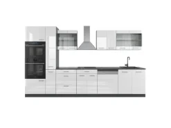 Vicco R-Line Küche /Anthrazit 350 cm mit Hochschrankohne Arbeitsplatte ohne E-Geräte< Einbauküchen