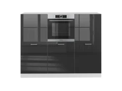 Einbauküchen<Vicco R-Line Küchenblock /Weiß 180 cm ohne Arbeitsplatte ohne E-Geräte