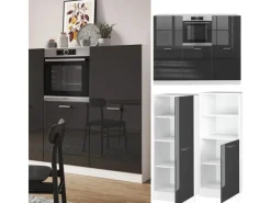 Einbauküchen<Vicco R-Line Küchenblock /Weiß 180 cm ohne Arbeitsplatte ohne E-Geräte