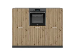 Einbauküchen<Vicco R-Line Küchenblock Artisan Eiche/Anthrazit 180 cm ohne Arbeitsplatte ohne E-Geräte