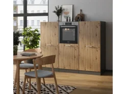 Einbauküchen<Vicco R-Line Küchenblock Artisan Eiche/Anthrazit 180 cm ohne Arbeitsplatte ohne E-Geräte