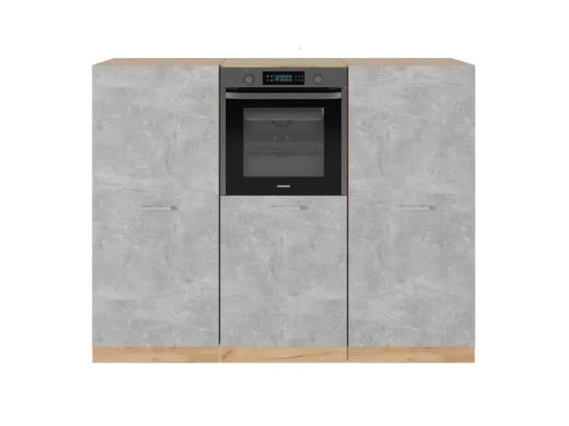 Zubehör Für Küchenarmatur|Herde<Vicco R-Line Küchenblock /Goldkraft Eiche 180 cm ohne Arbeitsplatte ohne E-Geräte