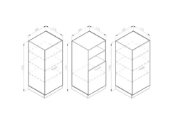 Einbauküchen<Vicco R-Line Küchenblock /Anthrazit 180 cm ohne Arbeitsplatte ohne E-Geräte