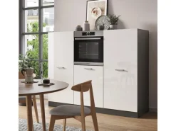 Einbauküchen<Vicco R-Line Küchenblock /Anthrazit 180 cm ohne Arbeitsplatte ohne E-Geräte