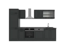 Vicco R-Line Küchenzeile Landhaus/ 300 cm AP ohne E-Geräte< Einbauküchen