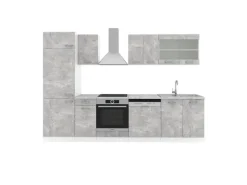 Einbauküchen<Vicco R-Line Küchenzeile 300 cm AP Marmor ohne E-Geräte