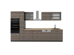 New Vicco R-Line Küchenzeile /Anthrazit 350 cm ohne Arbeitsplatte ohne E-Geräte Edelgrau