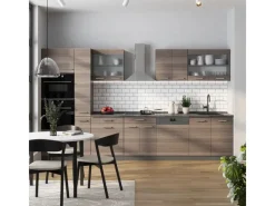 New Vicco R-Line Küchenzeile /Anthrazit 350 cm ohne Arbeitsplatte ohne E-Geräte Edelgrau