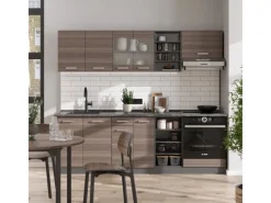 Online Vicco R-Line Küchenzeile /Anthrazit 240 cm ohne Arbeitsplatte ohne E-Geräte Edelgrau