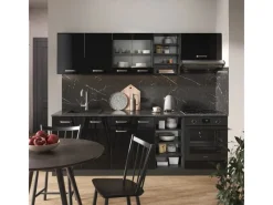 Vicco R-Line Küchenzeile /Anthrazit 240 cm ohne Arbeitsplatte ohne E-Geräte< Einbauküchen