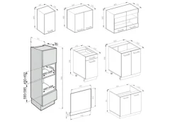 Einbauküchen<Vicco R-Line Küchenzeile Sonoma/Weiß 300 cm mit HochschrankAP Anthrazit ohne E-Geräte