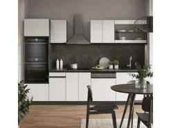 Vicco R-Line Küchenzeile /Anthrazit 300 cm mit HochschrankAP Marmor ohne E-Geräte< Zubehör Für Küchenarmatur