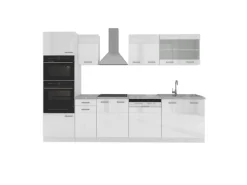 Vicco R-Line Küchenzeile 300 cm mit Hochschrankohne Arbeitsplatte ohne E-Geräte< Kühlschränke