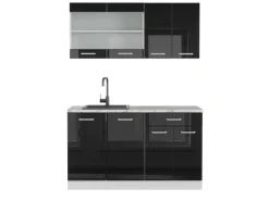 Single-Küchen|Miniküchen<Vicco R-Line Mini-Küche 140 cm AP Marmor ohne E-Geräte