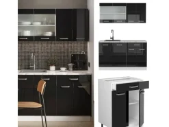 Single-Küchen|Miniküchen<Vicco R-Line Mini-Küche 140 cm AP Marmor ohne E-Geräte