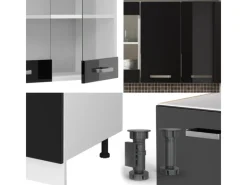 Single-Küchen|Miniküchen<Vicco R-Line Mini-Küche 140 cm AP Marmor ohne E-Geräte