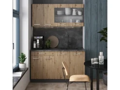 Single-Küchen<Vicco R-Line Singleküche Artisan Eiche/Anthrazit 140 cm ohne Arbeitsplatte ohne E-Geräte
