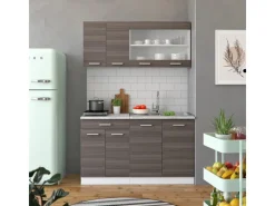Sale Vicco R-Line Singleküche 140 cm AP Marmor ohne E-Geräte Edelgrau