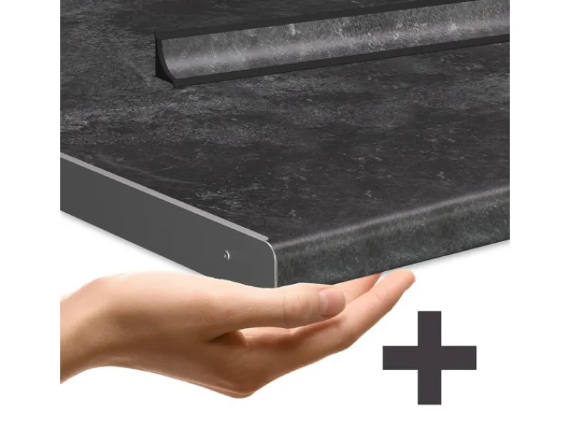 Single-Küchen<Vicco R-Line Singleküche /Anthrazit 140 cm AP Anthrazit ohne E-Geräte