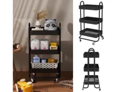 Vicco Rollregal Tron Rollbare Küchen-Minibar 46x79 cm< Küchenregale