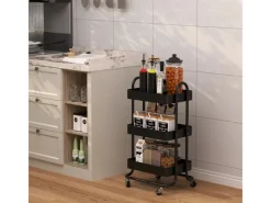Vicco Rollregal Tron Rollbare Küchen-Minibar 46x79 cm< Küchenregale