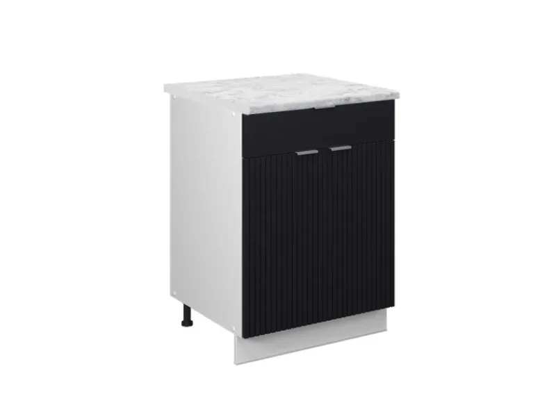 Küchenschränke<Vicco Schubunterschrank Fame-Line Gestreift 60 cm mit Schublade AP Marmor