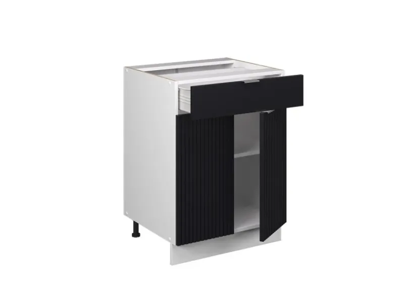 Küchenschränke<Vicco Schubunterschrank Fame-Line Gestreift 60 cm mit Schublade AP Marmor