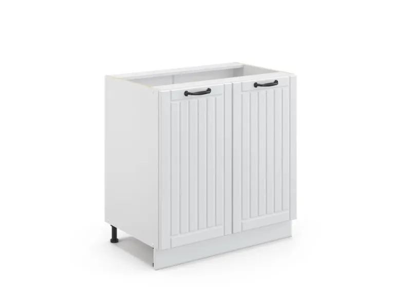 Vicco Spülenunterschrank Fame-Line Landhaus/ 80 cm mit Regal ohne Arbeitsplatte< Küchenschränke