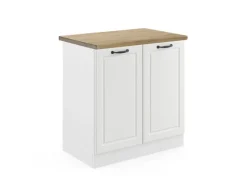 Vicco Spülenunterschrank R-Line Küchenunterschrank für die Spüle Landhaus/ 80 cm AP Eiche< Küchenschränke