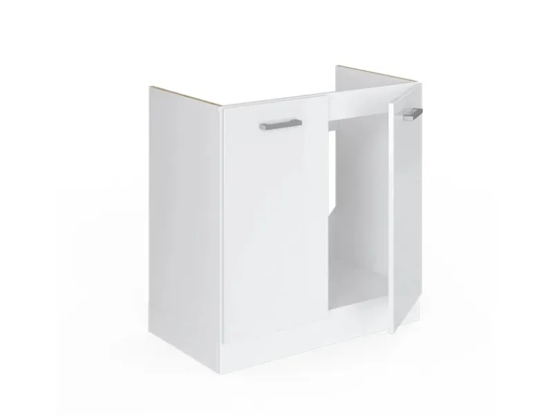 Vicco Spülenunterschrank R-Line Hochglanz/ 80 cm AP Anthrazit< Küchenschränke
