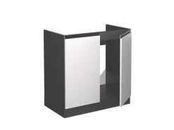 Besteckkästen|Zubehör Für Küchenarmatur<Vicco Spülenunterschrank R-Line Küchenunterschrank für die Spüle /Anthrazit 80 cm AP Eiche