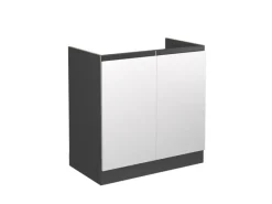 Vicco Spülenunterschrank R-Line /Anthrazit 80 cm J-Shape ohne Arbeitsplatte< Küchenschränke