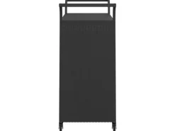 Outlet vidaXL Barwagen mit Schublade Schwarz 100x45x97 cm Poly Rattan