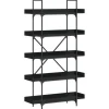 vidaXL Bücherregal 5 Böden Schwarz 100x33x180,5 cm Holzwerkstoff< Küchenregale